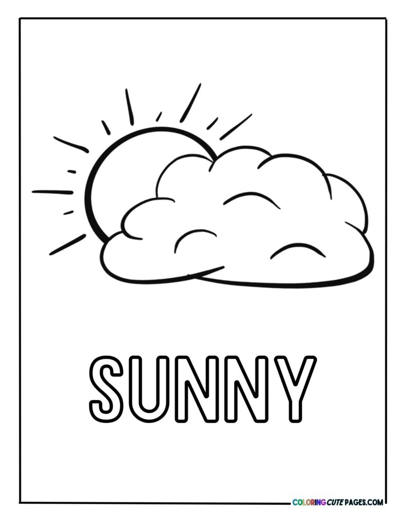 Sun peeking behind a cloud